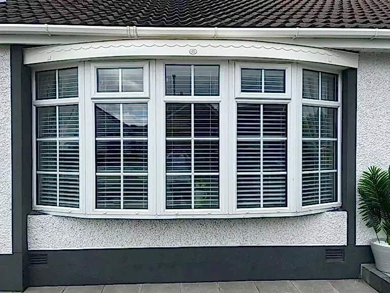 Curved Bay Window Blinds Larne Exterior View