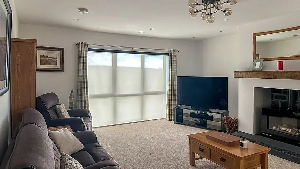 Living Room Antrim Motorised Blinds Roller Modern Contemporary Style Home Northern Ireland Village Blinds and Shutters